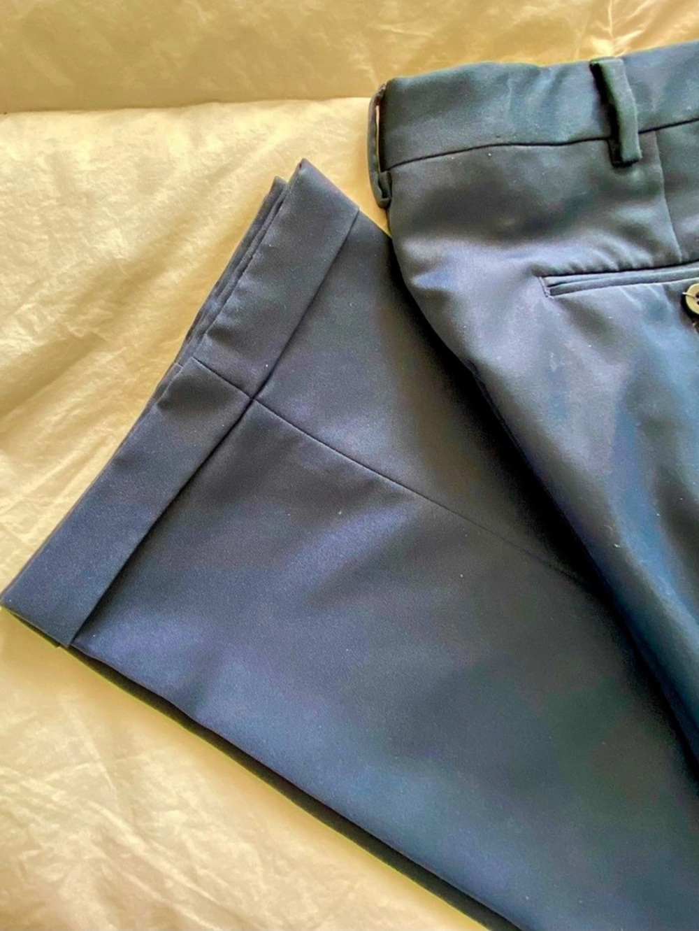 Jos. A. Bank Leadbetter Golf Pleated Trousers Blue Waist 34 x 30